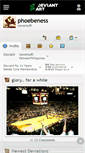 Mobile Screenshot of phoebeness.deviantart.com