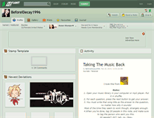 Tablet Screenshot of beforeidecay1996.deviantart.com