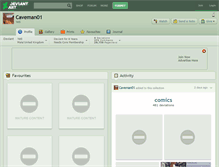 Tablet Screenshot of caveman01.deviantart.com