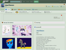 Tablet Screenshot of josuntomoro.deviantart.com