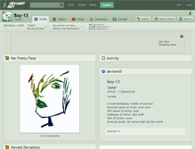 Tablet Screenshot of boy-13.deviantart.com