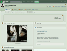 Tablet Screenshot of moccamorphine.deviantart.com