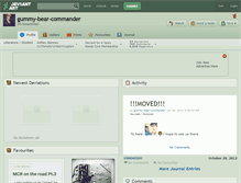 Tablet Screenshot of gummy-bear-commander.deviantart.com