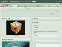 Tablet Screenshot of lucky-m3.deviantart.com