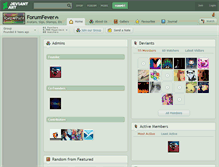 Tablet Screenshot of forumfever.deviantart.com