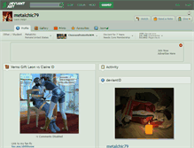 Tablet Screenshot of metalchic79.deviantart.com