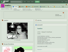 Tablet Screenshot of lunatixx.deviantart.com