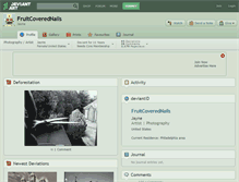Tablet Screenshot of fruitcoverednails.deviantart.com