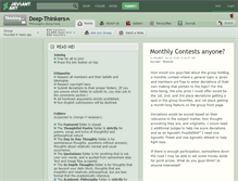 Tablet Screenshot of deep-thinkers.deviantart.com