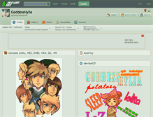 Tablet Screenshot of goddesshylia.deviantart.com