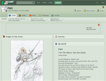 Tablet Screenshot of fwv.deviantart.com