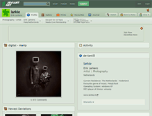 Tablet Screenshot of larkie.deviantart.com