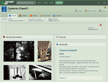 Tablet Screenshot of cameron-chase91.deviantart.com