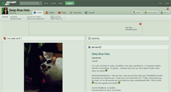 Desktop Screenshot of deep-blue-halo.deviantart.com
