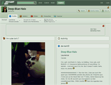 Tablet Screenshot of deep-blue-halo.deviantart.com