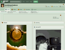Tablet Screenshot of handsinpantsdance.deviantart.com