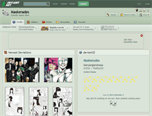 Tablet Screenshot of maskerades.deviantart.com
