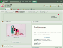 Tablet Screenshot of junicorn77.deviantart.com