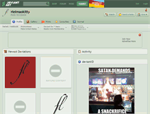 Tablet Screenshot of heimaokitty.deviantart.com