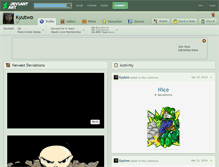 Tablet Screenshot of kyutwo.deviantart.com