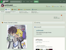 Tablet Screenshot of antihinatafc.deviantart.com