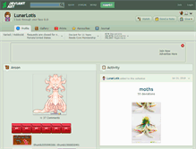 Tablet Screenshot of lunarlotis.deviantart.com