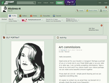 Tablet Screenshot of misstress-m.deviantart.com