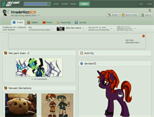 Tablet Screenshot of invaderkez.deviantart.com