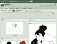 Tablet Screenshot of chimeishou.deviantart.com