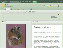 Tablet Screenshot of iduck.deviantart.com