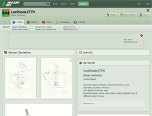 Tablet Screenshot of leafblade2t7n.deviantart.com