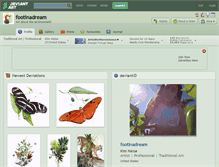Tablet Screenshot of footinadream.deviantart.com