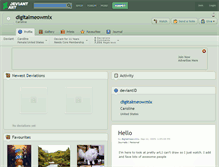 Tablet Screenshot of digitalmeowmix.deviantart.com