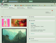 Tablet Screenshot of ivanix.deviantart.com