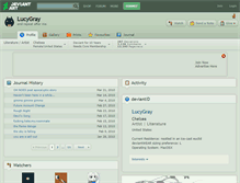 Tablet Screenshot of lucygray.deviantart.com