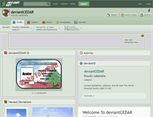 Tablet Screenshot of deviantcedar.deviantart.com