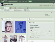 Tablet Screenshot of damn-dirty-doll.deviantart.com