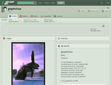 Tablet Screenshot of graphicfuse.deviantart.com