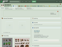 Tablet Screenshot of meridianx.deviantart.com