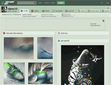 Tablet Screenshot of damo10.deviantart.com