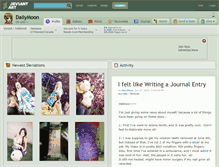 Tablet Screenshot of dailymoon.deviantart.com