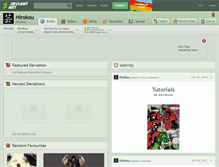 Tablet Screenshot of hirokou.deviantart.com