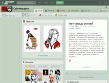 Tablet Screenshot of cafe-musain.deviantart.com