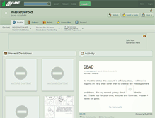 Tablet Screenshot of masterpyroid.deviantart.com
