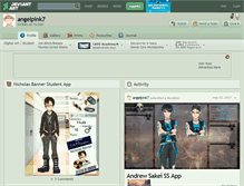 Tablet Screenshot of angelpink7.deviantart.com