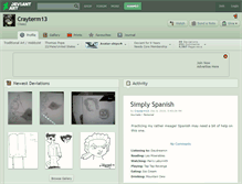 Tablet Screenshot of crayterm13.deviantart.com