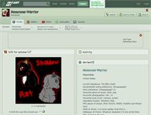 Tablet Screenshot of mossnose-warrior.deviantart.com