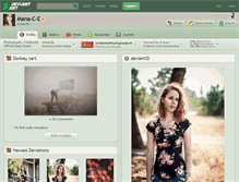 Tablet Screenshot of mana-c-e.deviantart.com