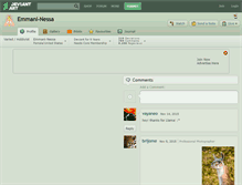 Tablet Screenshot of emmani-nessa.deviantart.com