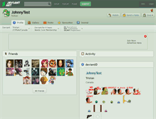 Tablet Screenshot of johnnytest.deviantart.com